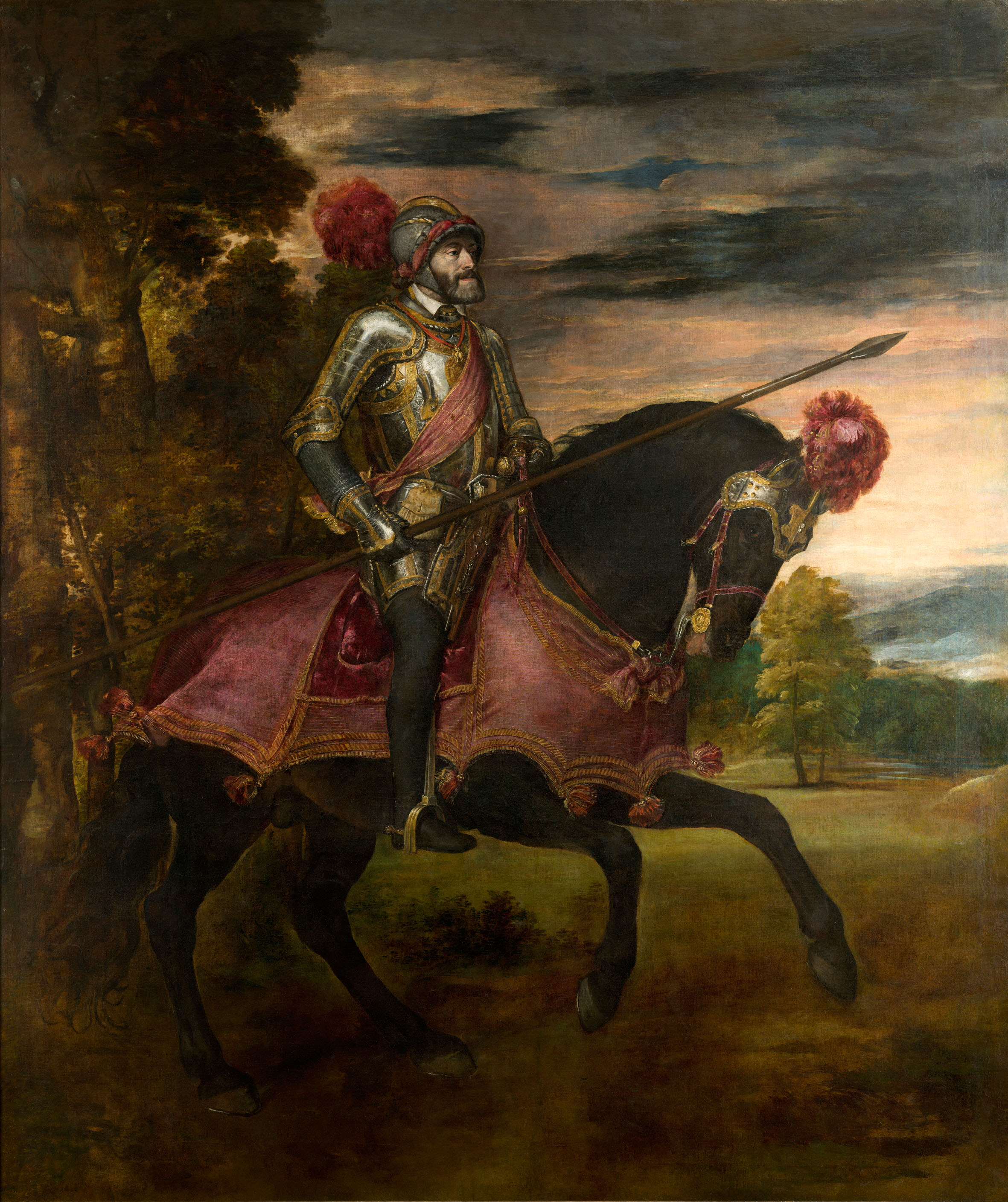 Carlos V at the Battle of Mühlburg, Titian