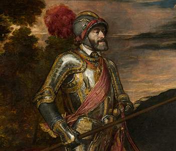 Carlos V at the Battle of Mühlburg, Titian